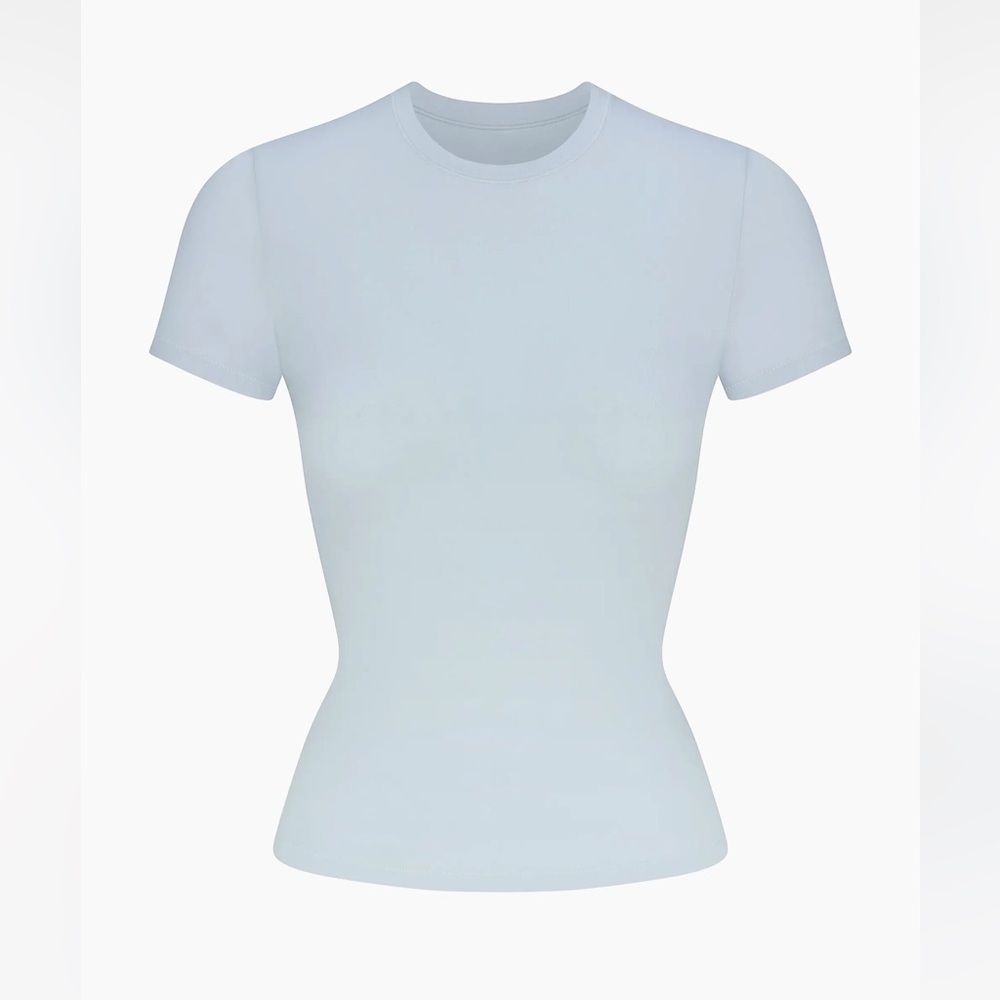 SKIMS Cotton Jersey T-Shirt in Zen Blue 💎
Size Small — New With Tags - Picture 3 of 7